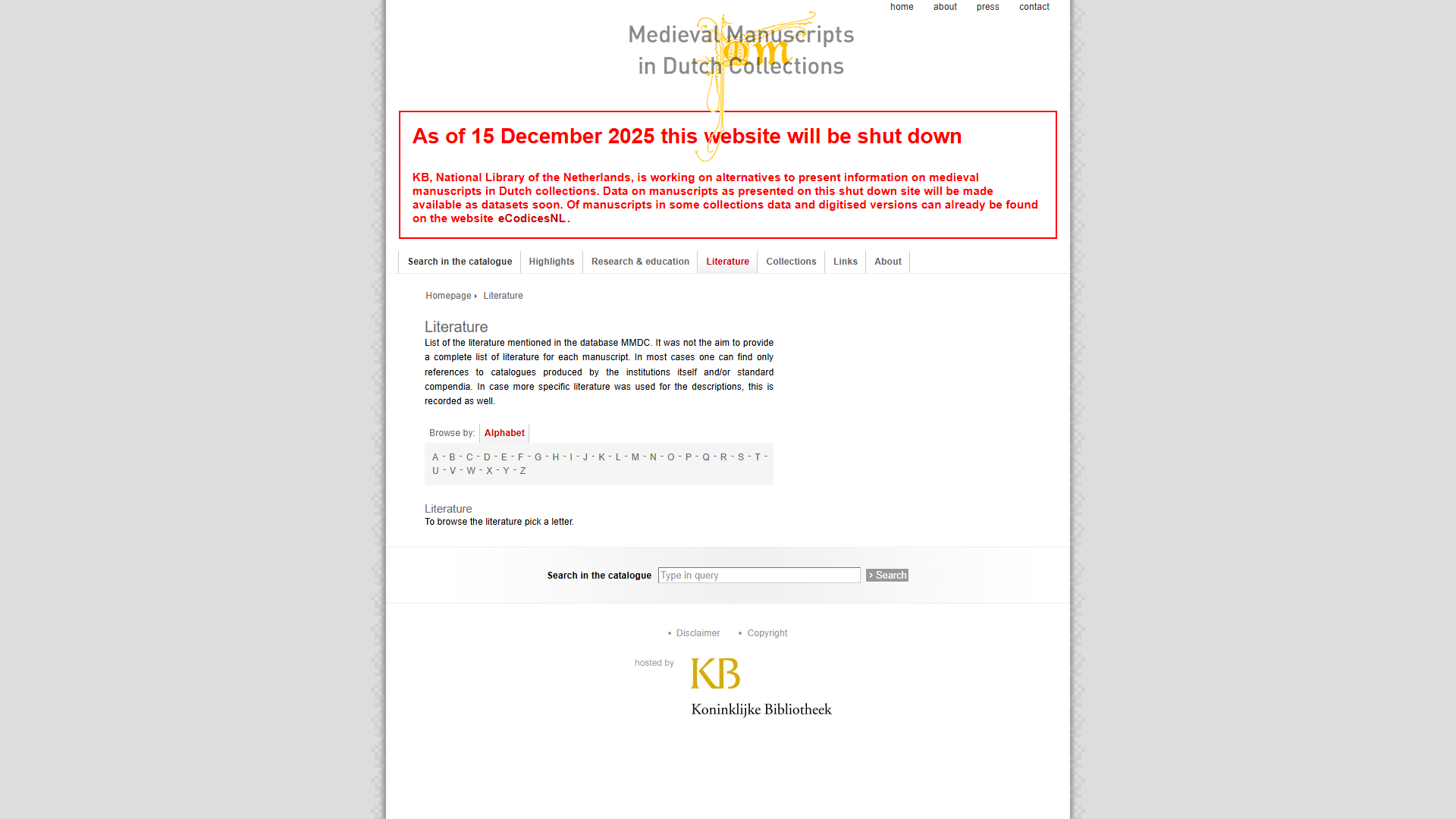 mmdc.nl Literature page, original