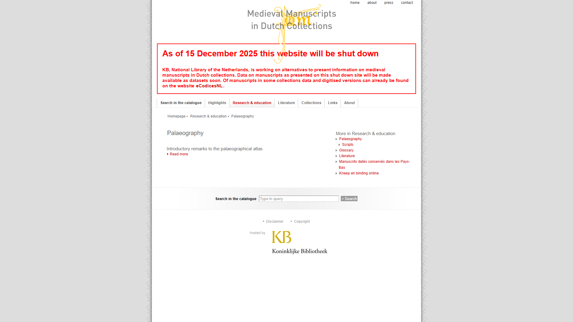 mmdc.nl Research & Education page, original